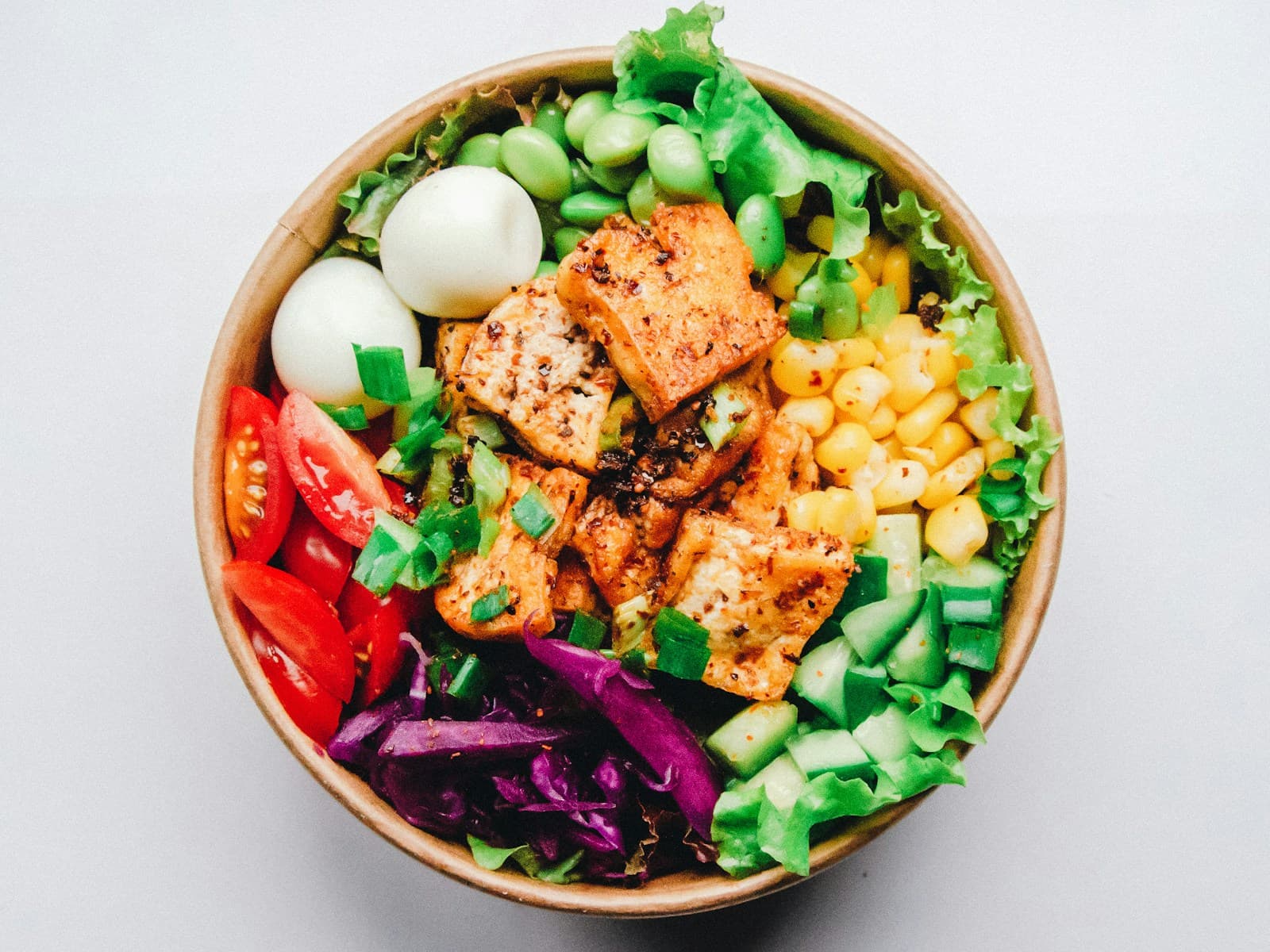 Single portion meal on a plate